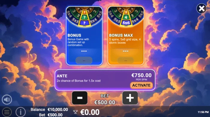 Pots of Power: Zeus - odabir bonusa u kotaču od 27 konfiguracija